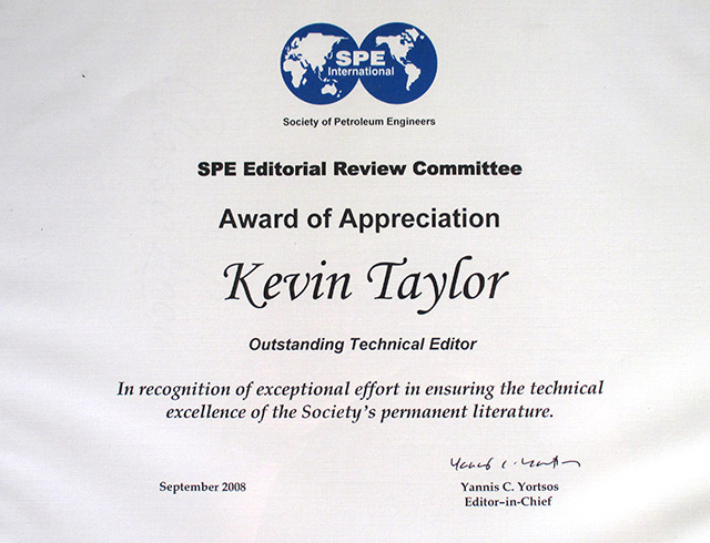 Outstanding Techical Editor - 2008